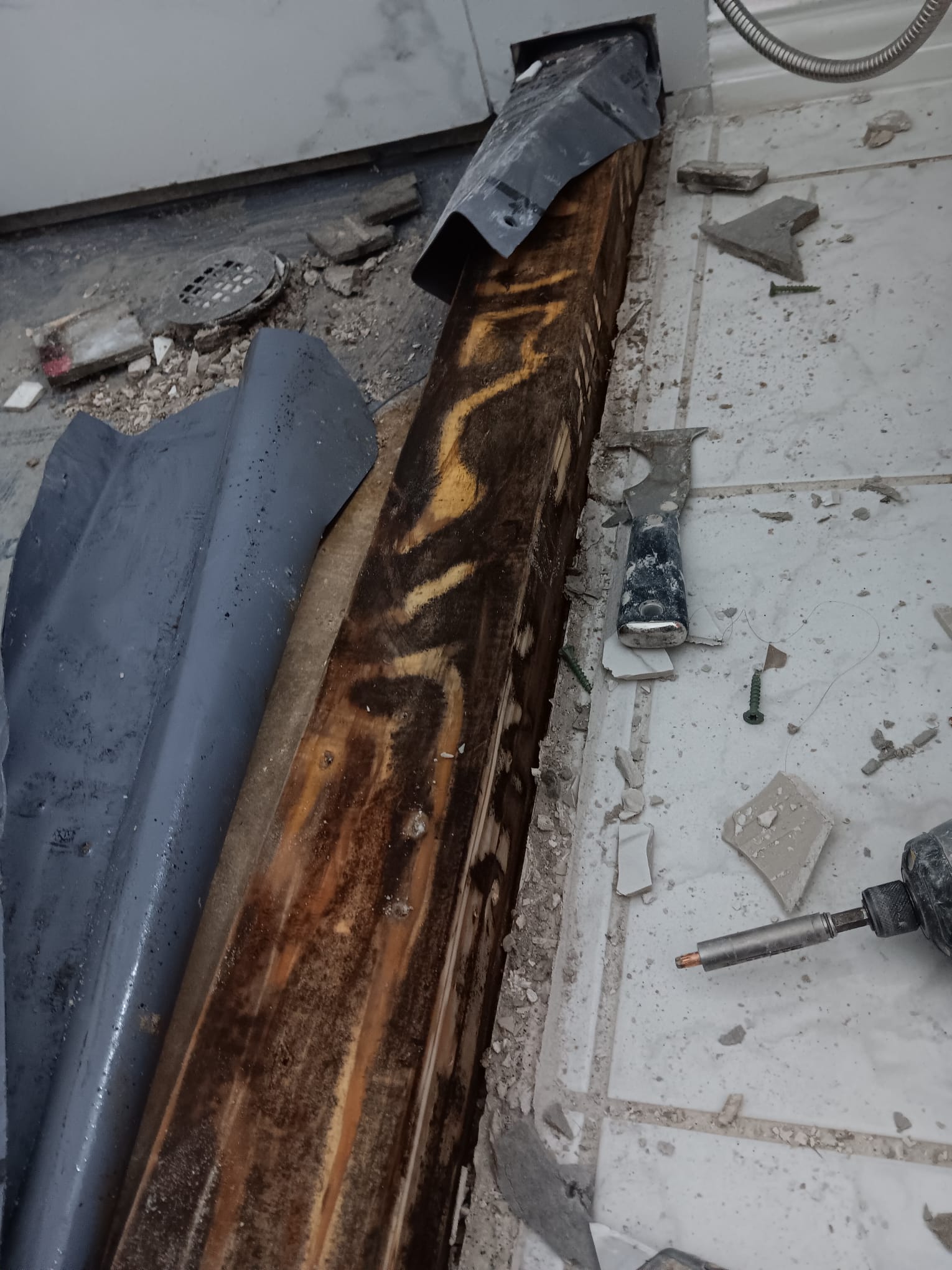 improper shower slope